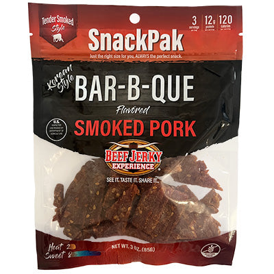 Smoked Korean Style BBQ Pork Jerky SnackPak