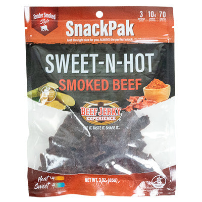 Smoked Sweet-N-Hot Beef Jerky SnackPak